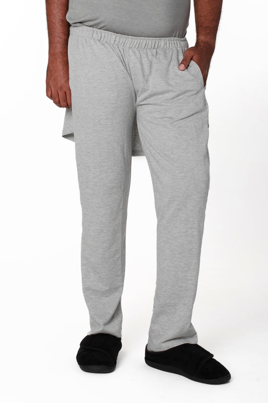 Unisex Open Back Fleece Adaptive Gray Pants