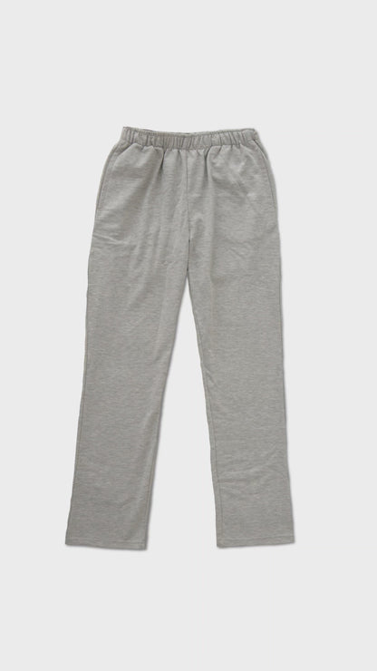Unisex Open Back Fleece Adaptive Gray Pants